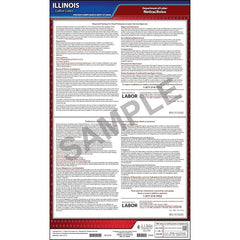 J. J. Keller Illinois Day & Temporary Labor Service Act Poster - Laminated