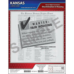 J. J. Keller Kansas Fair Housing Poster - Laminated