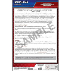 J. J. Keller Louisiana Whistleblower Poster - Laminated