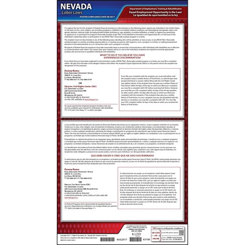 J. J. Keller Nevada EEO Poster - Laminated