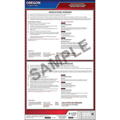 J. J. Keller Oregon Notice to Agricultural Employees Poster - Laminated