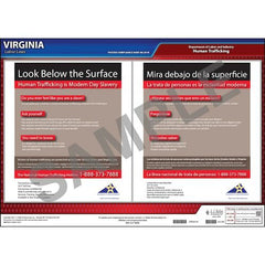 J. J. Keller Virginia Human Trafficking Poster - Laminated