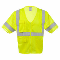 J. J. Keller® SAFEGEAR® Safety Vest Type R Class 3 - Zipper Closure