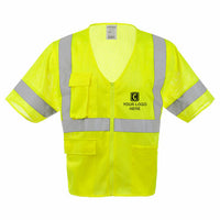 J. J. Keller® SAFEGEAR® Safety Vest Type R Class 3 - Zipper Closure