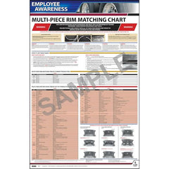 J. J. Keller Employee Awareness Poster Multi-Piece Rim-Matching Chart OSHA 3403 - Laminated