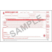 J. J. Keller Daily Log Wall Chart - Laminated, 40" W x 24" H