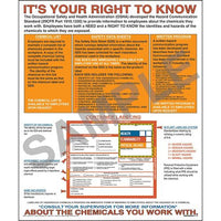 J. J. Keller HMIS III Right-to-Know Poster - Laminated, 20" W x 24" H