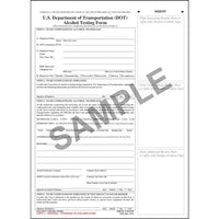 J.J. Keller U.S. DOT Alcohol Testing Form with 1-Line Street Address (Pack of 10)