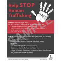 J.J. Keller Help Stop Human Trafficking - Transportation Safety Poster