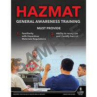 J.J. Keller Hazmat General Awareness Training - Hazmat Transportation Poster