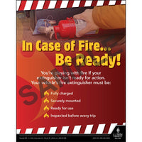 J.J. Keller In Case of Fire Be Ready - Motor Carrier Safety Poster