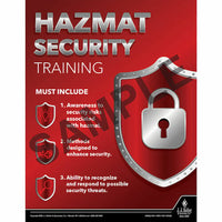 J.J. Keller Hazmat Security Training - Hazmat Transportation Poster