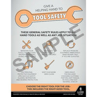 J.J. Keller Give A Helping Hand To Tool Safety - Construction Safety Poster