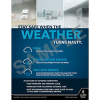 J.J. Keller Stay Safe When The Weather Turns Nasty - Transportation Safety Poster