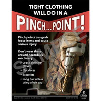 J.J. Keller Tight Clothing Will Do In A Pinch...Point - Workplace Safety Training Poster