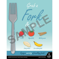 J.J. Keller Grab a Fork and Dig In - Health & Wellness Awareness Poster