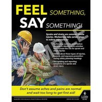 J.J. Keller Feel Something Say Something - Construction Safety Poster