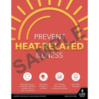 J.J. Keller Prevent Heat-Related Illness - Driver Awareness Safety Poster