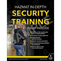 J.J. Keller Hazmat In-Depth Security Training - Hazmat Transportation Poster