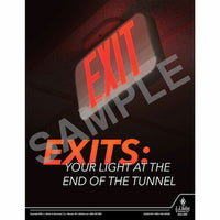 J.J. Keller Exits: Your Light At The End Of The Tunnel - Workplace Safety Training Poster