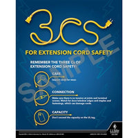 J.J. Keller For Extension Cord Safety - Workplace Safety Training Poster