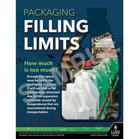 J.J. Keller Packaging Filling Limits - Hazmat Transportation Poster