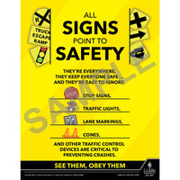 J.J. Keller All Signs Point To Safety - Motor Carrier Safety Poster