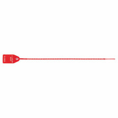 J. J. Keller Tug-Tight Plastic Seals - Stock, 15", Red