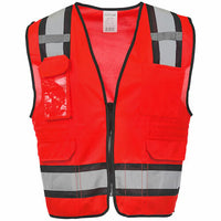 J. J. Keller® SAFEGEAR® Colored Safety Vest - Zipper Closure