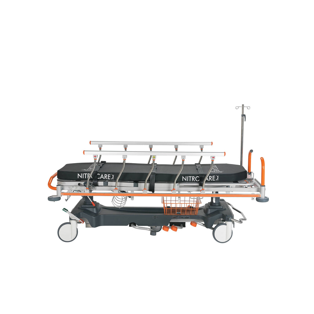 Nitrocare GLIDE SD09 Hydraulic General Duty Transport Stretcher with Fifth Wheel Steering and Dual Brake Pedals