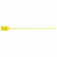 J. J. Keller Tug-Tight Plastic Seals - Stock, 15", Yellow