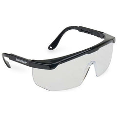 J. J. Keller SAFEGEAR Safety Glasses with Side Protection - Black Frame, Clear Lens