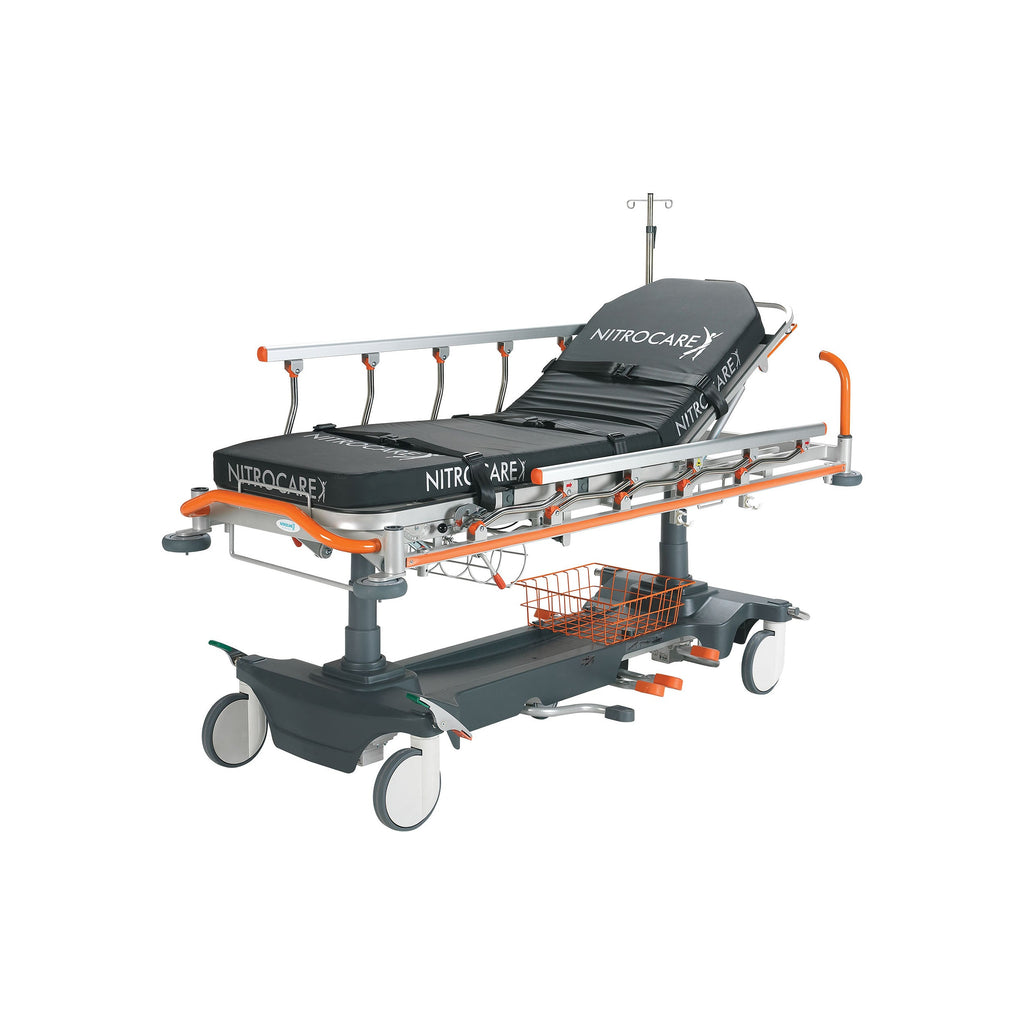 Nitrocare GLIDE SD09 Hydraulic General Duty Transport Stretcher with Fifth Wheel Steering and Dual Brake Pedals