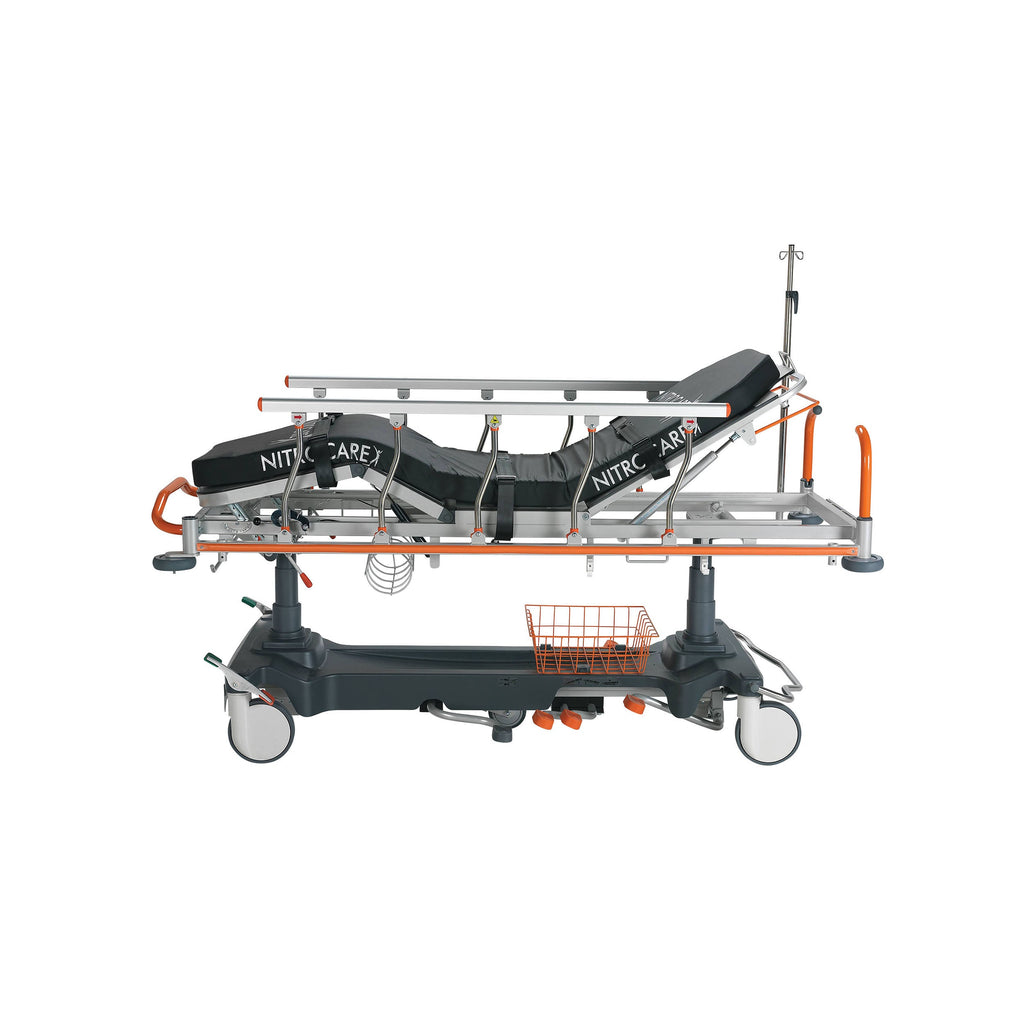 Nitrocare GLIDE SD09 Hydraulic General Duty Transport Stretcher with Fifth Wheel Steering and Dual Brake Pedals