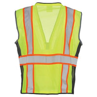 SAFEGEAR® Hi-Vis Type R Class 2 Heavy Duty Safety Vest – Zipper Closure with Vertical Reflective Tape