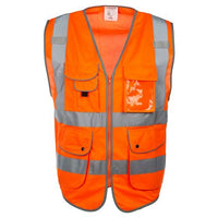 SAFEGEAR® Hi-Vis 9 Pocket Vest Type R Class 2