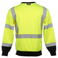 SAFEGEAR Hi-Vis Type R Class 3 Crew Neck Sweatshirt