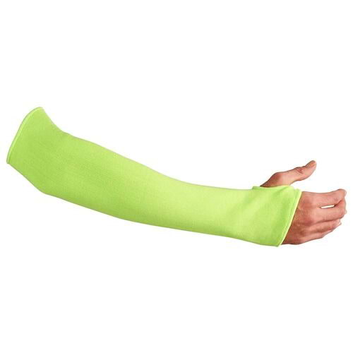 J. J. Keller SAFEGEAR Hi-Vis Cut-Resistant Protective Arm Sleeve: ANSI A4 Medium-Duty Protection