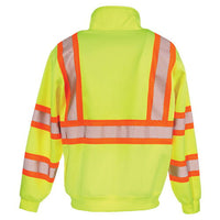 SAFEGEAR¬Æ Hi-Vis Quarter-Zip Sweatshirt, Type R Class 3