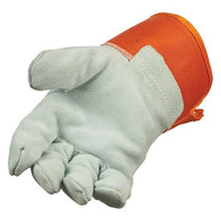 SAFEGEAR Hi-Vis Insulated Split Cowhide Leather Palm Work Gloves