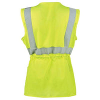 SAFEGEAR® Women’s Fit Hi-Vis Type R Class 2 Safety Vest – Zipper Closure with Vertical Reflective Tape