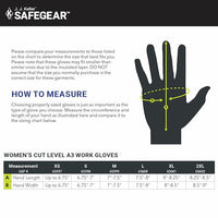 SAFEGEAR® Cut Level A3 Women’s Fit Work Gloves