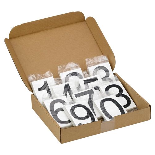 J. J. Keller 4" Vinyl Numbering Kits - Clear