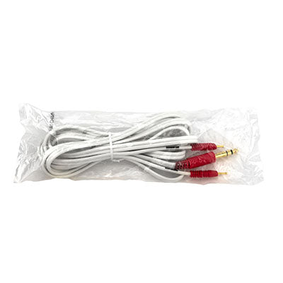 Dynatronics Dynatron 120" Stereo Lead Wire, 2-Pin, Red — for Clinical Electrotherapy in Clinical and Institutional Care