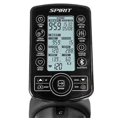 Spirit AB950 Air Bike, 47.4" x 27.7" x 54.2" — for Fitness Equipment in Clinical and Institutional Care