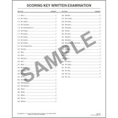 J. J. Keller Driver's Written Examination Answer Sheet - 1-Ply, 8-1/2" W x 11" L