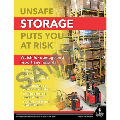 J.J. Keller Unsafe Storage Puts Your At Risk - Workplace Safety Traini