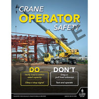 J.J. Keller Crane Operator Safety - Workplace Safety Training Poster