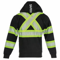 SAFEGEAR¬Æ Black Zipper Sweatshirt Type O Class 1 and CSA Z96-22 Class 1 Level 2