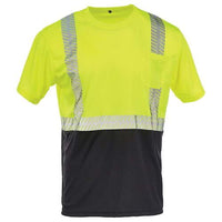 SAFEGEAR® Hi-Vis T-shirt with Black Bottom and Pocket, Type R Class 2